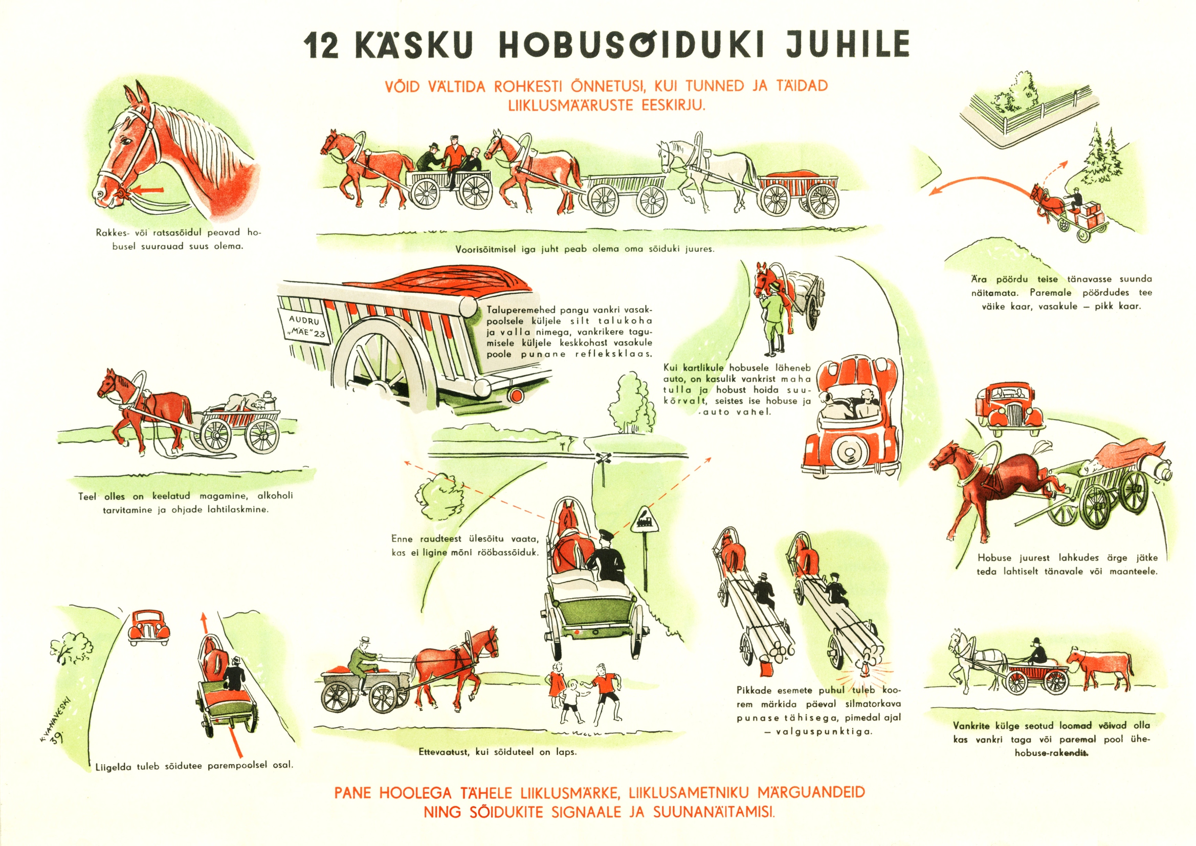 1939. aasta liiklusnädala teavitusvoldik.