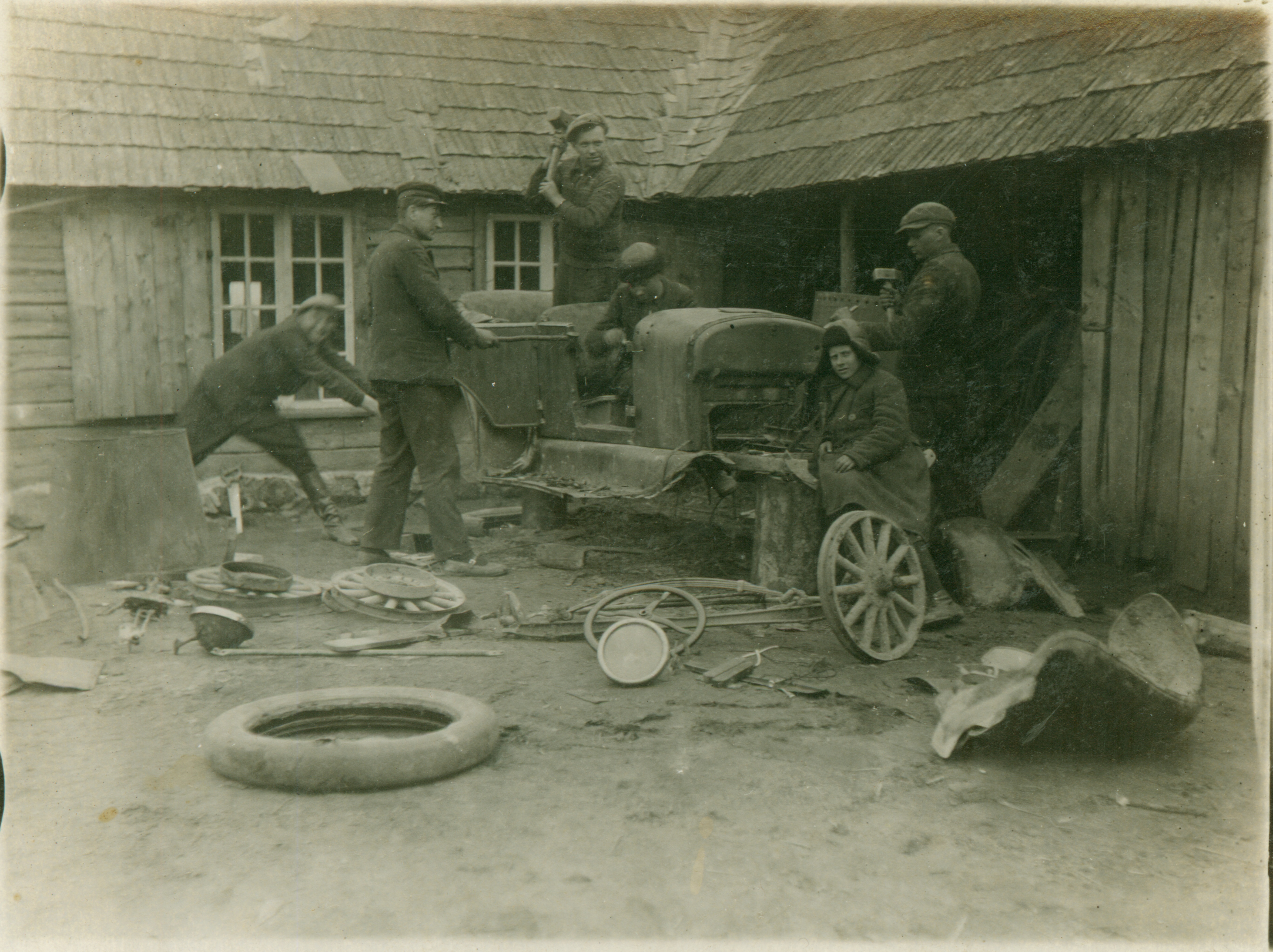 Paul Zermanti töökoda Verioral 1930. aastatel. Foto Karilatsi Vabaõhumuuseumi kogust