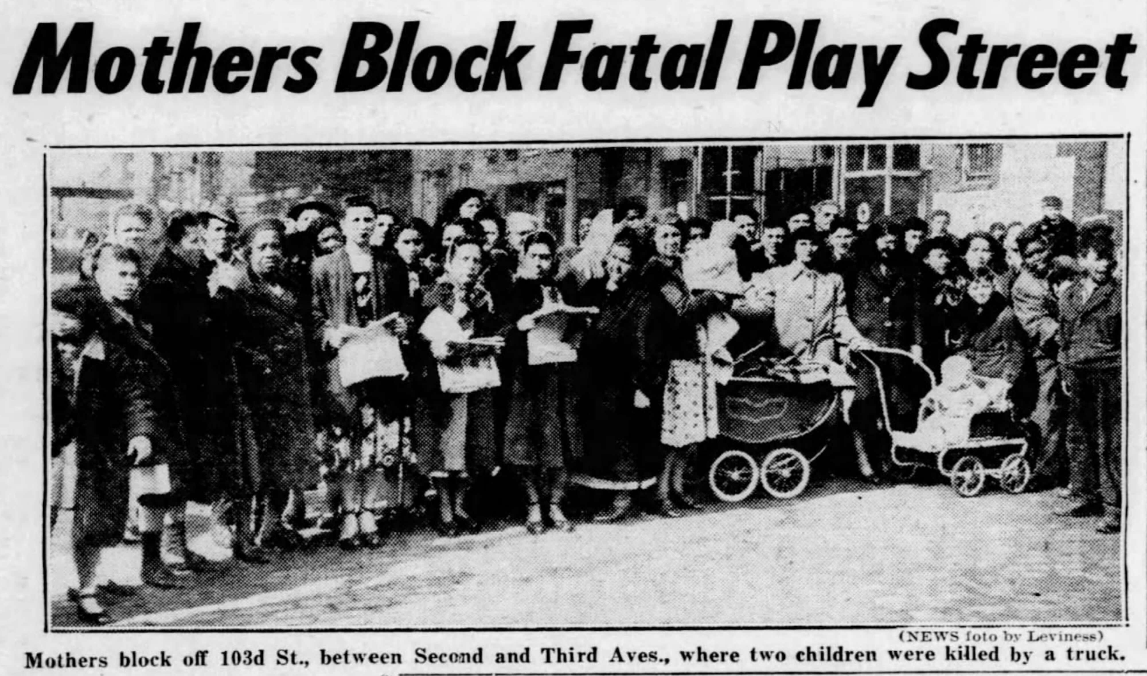 Kuigi rahulolematus linnaruumi turvalisusega oli terav teema juba 1930. aastail, siis üks märgilisemaid rahvaalgatusi on läinud ajalukku sõjajärgsest Ameerikast, nimega The Baby Carriage Blockades. Demonstrandid olid enamasti naised, kes tulid tänavatele koos oma laste ja lapsevankritega: emaduse ja laste turvalisuse sümboliga. Üheskoos hõivati ohtlikke ristmikke, nõudes linnavõimudelt tänavate turvalisemaks muutmist, ajendatuna enamasti mõnest järjekordsest lapse elu nõudnud liiklusõnnetusest. Rohujuure ta