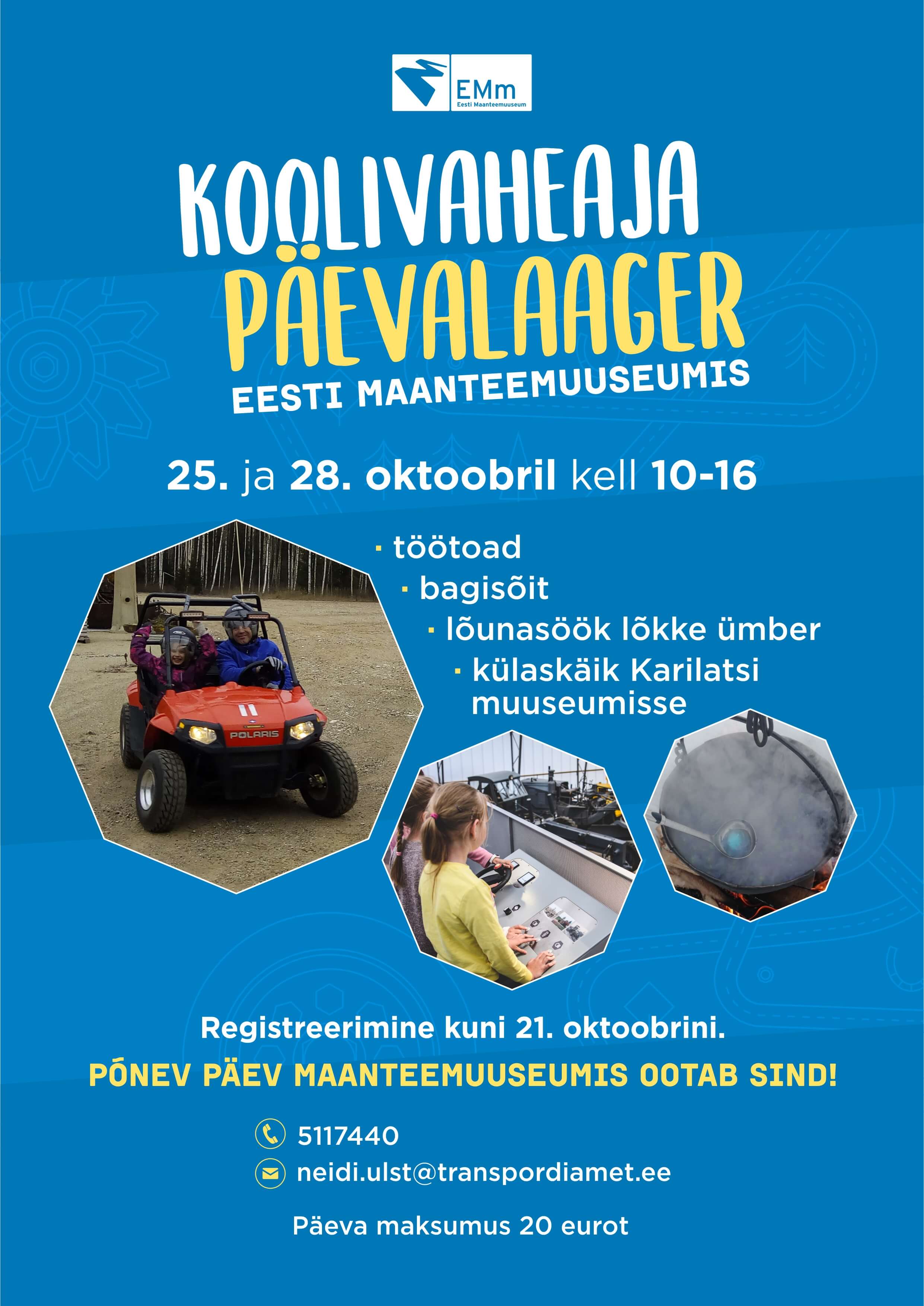 Maanteemuuseumi koolivaheaja laager