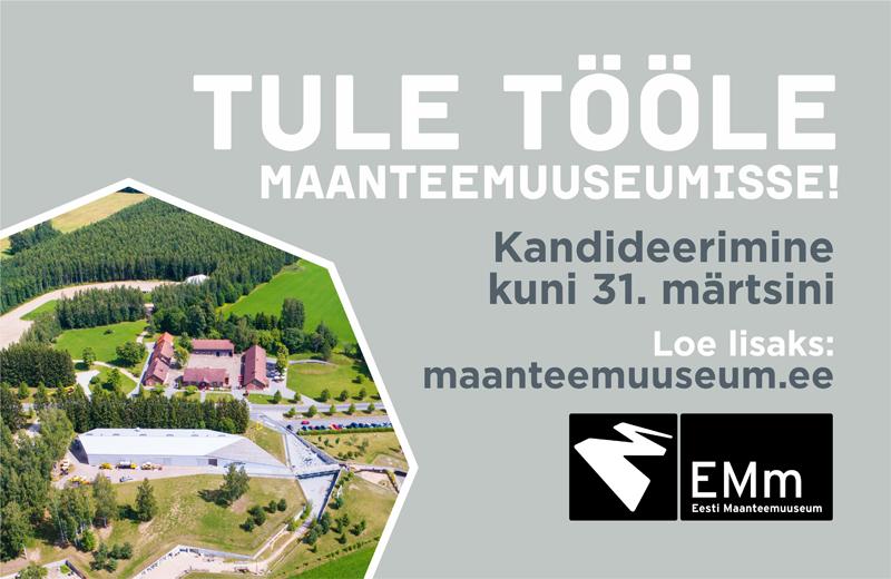 maanteemuuseum töökuulutus