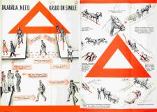 Maanteede Talituse poolt 1938. aasta liiklusnädalaks valmistatud teavitusplakatid